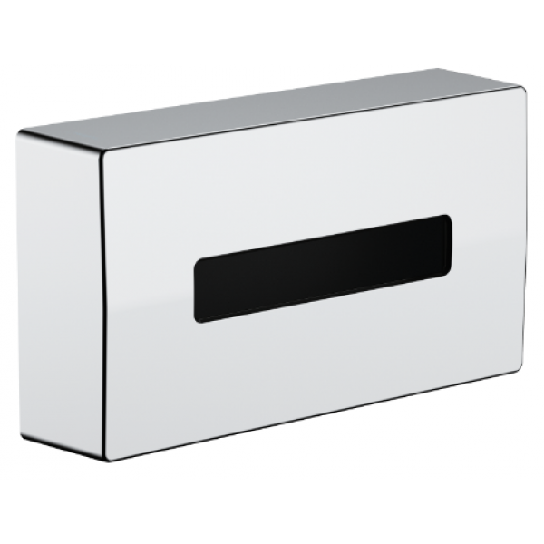 Hansgrohe AddStoris 鍍鉻紙巾盒 (壁掛式/可螺絲固定或黏接)